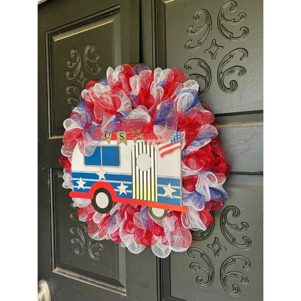Patriotic Door Wreath